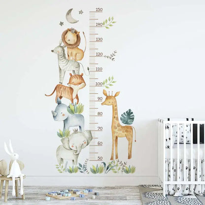 African Animal Height Chart